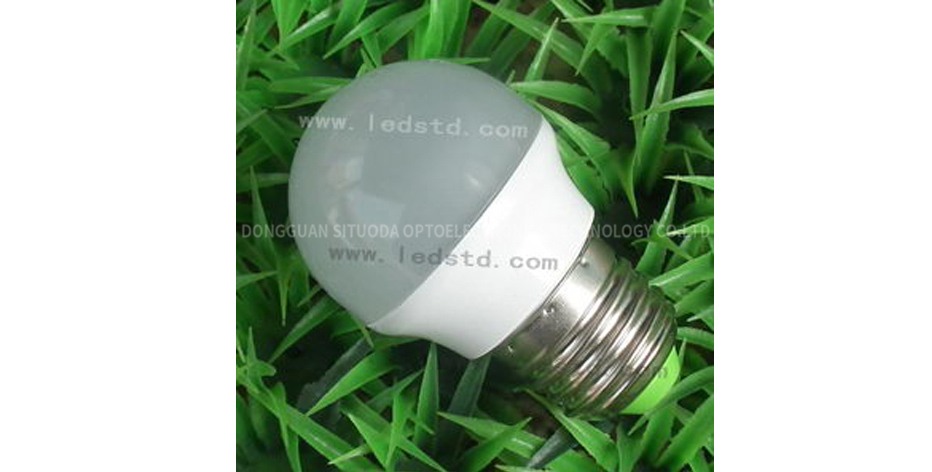 LED Aluminum Plastic Bulb STD-QPLS-3W-C-06